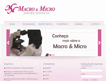 Tablet Screenshot of macroemicro.com.br